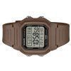 Reloj Casio Digital Brown con doble hora y correa de resina de cuarzo W-800H-5AV 100M para hombre