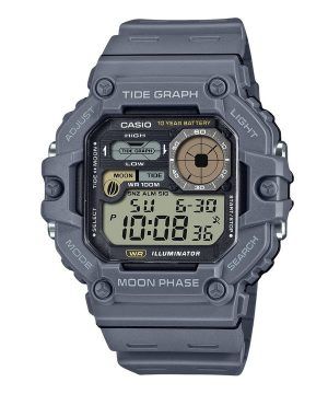 Reloj Casio Standard Digital Graph Moon Phase Resin Strap Quartz WS-1700H-8AV 100M para hombre