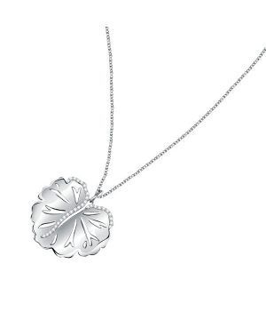 Morellato Ninfea Silver Necklace With Foglia Pendant SAUE01 For Women