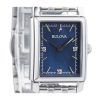 Reloj para mujer Bulova Classic Sutton Diamond Accent de acero inoxidable con esfera azul y cuarzo 96P245