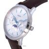 Fossil Neutra Minimalist Fase lunar Esfera plateada Cuarzo FS5905 Watch de Men es