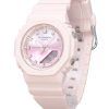 Reloj para mujer Casio G-Shock analógico digital Sunset Glow Series correa de resina con base biológica esfera rosa cuarzo GMA-P