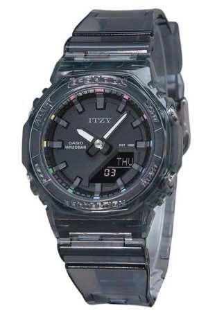 Reloj Casio G-Shock analógico digital ITZY colaboración esfera negra cuarzo GMA-P2100ZY-1A 200M para mujer