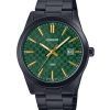 Reloj para hombre Casio MTP-VD03B-3A de cuarzo con esfera verde y acero inoxidable con baño de iones analógico estándar