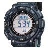 Reloj Casio ProTrek Climber Line digital con correa de silicona azul Tough Solar PRG-340SC-2 100M para hombre