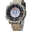 Reloj Casio ProTrek Climber Line digital beige con correa de silicona Tough Solar PRG-340SC-5 100M para hombre