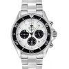 Reloj para hombre Orient Sports Panda cronógrafo de acero inoxidable con esfera blanca Solar Diver',s RA-TX0203S10B 200M