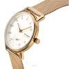 Reloj para mujer Skagen Kuppel Lille oro rosa, acero inoxidable, esfera blanca y cuarzo SKW3099