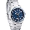 Reloj Seiko Sports de acero inoxidable con esfera azul y cuarzo SUR559P1 100M para hombre