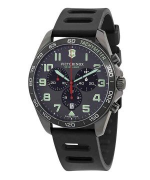 Victorinox Swiss Army Fieldforce Sport Cronógrafo Correa de caucho Esfera gris Cuarzo 241891 100M Reloj para hombre