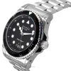 Reloj para hombre Gucci Dive XL de acero inoxidable con esfera negra y cuarzo Diver',s YA136208A 200M