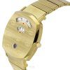 Reloj unisex Gucci Grip de acero inoxidable en tono dorado con esfera dorada y cuarzo YA157409