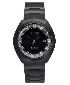 Reloj Citizen Eco-Drive 365 de acero inoxidable con esfera negra BN1015-52E 100M para hombre