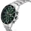 Reloj para hombre Casio Edifice analógico estándar cronógrafo acero inoxidable esfera verde cuarzo EFR-526D-3A 100M