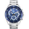 Reloj para hombre Casio Edifice analógico estándar cronógrafo acero inoxidable esfera azul cuarzo EFR-552D-2A 100M