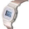 Reloj Casio G-Shock digital orgánico rosa con correa de tela de resina de base biológica y cuarzo GMD-S5600CT-4 200M para mujer