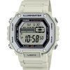 Reloj Casio Standard Digital de cuarzo con correa de resina blanca MWD-110H-8AV 100M para hombre