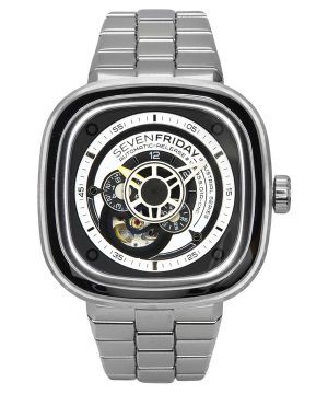Sevenfriday P-Series NFC Black And White Open Heart Dial Automatisk P1B/01M SF-P1B-01M herreur