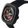 Sevenfriday P-Series Ruby Carbon Grey And Red Skeleton Dial Automatisk PS3/02 SF-PS3-02 100M herreur