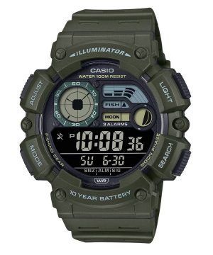 Reloj Casio Digital con correa de resina de cuarzo WS-1500H-3BV 100M para hombre