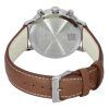 Zeppelin LZ129 Hindenburg Cronógrafo Correa de cuero marrón Esfera beige Solar 80865N Reloj para hombre