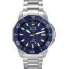 Reloj para hombre Bulova Marine Star Precisionist de acero inoxidable con esfera azul y cuarzo Diver's 96B433 200M