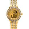 Reloj para mujer Bulova Classic Crystal Phantom Gold Tone de acero inoxidable con esfera color champán y cuarzo 97L176