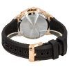 Reloj para hombre Bulova Marine Star con correa de silicona negra y esfera marrón Precisionist Quartz Diver's 200M 98B421