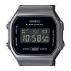 Reloj unisex Casio Vintage Digital de acero inoxidable con pulsera de malla de cuarzo A168WEMB-1B