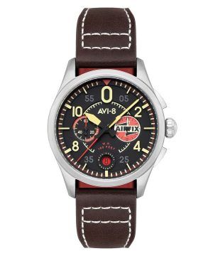 AVI-8 Spitfire Lock Cronógrafo Airfix Edition Raven Black Dial Quartz AV-4089-09 Reloj para hombre