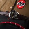 AVI-8 Spitfire Smith Automático Airfix Edition Granito Negro Dial AV-4090-08 Reloj para hombre
