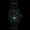 AVI-8 Flyboy Airmaster Sector Meca-Quartz Vert Correa de nailon verde Esfera verde AV-4112-02 Reloj para hombre