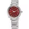 Reloj para mujer Citizen L Eco-Drive de acero inoxidable con esfera roja EM1090-78X