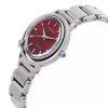 Reloj para mujer Citizen L Eco-Drive de acero inoxidable con esfera roja EM1090-78X