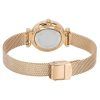 Fossil Carlie Reloj para mujer ES5314SET de cuarzo con esfera plateada y acero inoxidable en tono dorado rosa con set de regalo