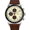 Reloj Fossil Sport Tourer cronógrafo con correa de cuero marrón y esfera color crema de cuarzo FS6042 para hombre