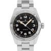 Reloj Hamilton Khaki Field Expedition de acero inoxidable con esfera negra y automático H70225130 100M para hombre