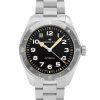 Reloj Hamilton Khaki Field Expedition de acero inoxidable con esfera negra y automático H70315130 100M para hombre