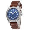 Reloj Hamilton Khaki Field Expedition con correa de cuero y esfera azul automático H70315540 100M para hombre