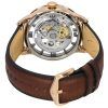 Reloj Fossil Townsman con correa de cuero y esfera esquelética marrón automático ME3259 para hombre