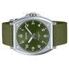 Reloj Casio MTP-E730C-3AV de cuarzo con esfera verde y correa de tela analógica estándar para hombre