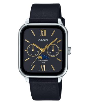 Reloj Casio MTP-M305L-1A2V de cuarzo con esfera negra y correa de cuero analógica estándar para hombre
