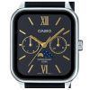 Reloj Casio MTP-M305L-1A2V de cuarzo con esfera negra y correa de cuero analógica estándar para hombre