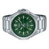 Reloj Casio estándar analógico de acero inoxidable con esfera verde Solar MTP-RS100D-3AV para hombre