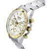 Reloj para hombre Seiko Spirit cronógrafo de acero inoxidable con esfera blanca y cuarzo SBTR024 100M