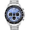 Reloj para hombre Seiko Spirit Cronógrafo Acero inoxidable Azul Gris Sunburst Dial Cuarzo SBTR027 100M