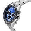 Reloj para hombre Seiko Spirit Cronógrafo Acero inoxidable Azul Gris Sunburst Dial Cuarzo SBTR027 100M