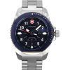 Victorinox Journey 1884 Reloj para hombre de acero inoxidable con esfera azul y cuarzo Diver's 241978 200M