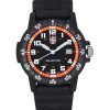 Luminox Leatherback SEA Turtle Correa de poliuretano gigante Esfera negra Cuarzo XS.0329.1 100M Reloj para hombre