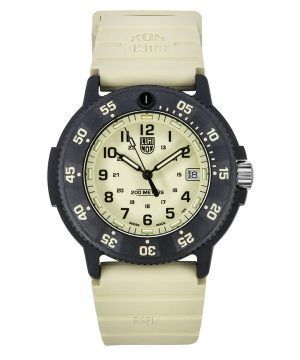 Reloj para hombre Luminox Original Navy Seal EVO con correa de caucho y esfera beige de cuarzo Diver's XS.3010.EVO.S 200M